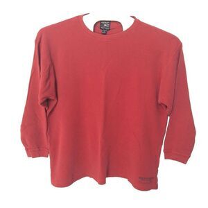 Britches Great Outdoors Red Thermal Waffle Shirt Mens‎ XL